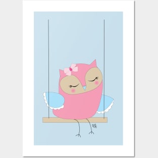 Swinging Owl Posters and Art